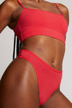 Thumbnail image #6 of Cloud Cotton Thong in Black Cherry (Pack)