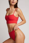 Thumbnail image #1 of Cloud Cotton Bralette in Cherry [Ksenia 1]