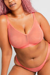 Thumbnail image #4 of Sieve Non-Wire Bra in Coral [Hannah 3+]