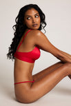 Thumbnail image #2 of Glacé Triangle Bra in Cerise
