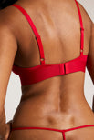 Thumbnail image #3 of Glacé Triangle Bra in Cerise
