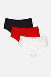 Thumbnail image #1 of Cloud Cotton Boy Short in Black Cherry (Pack)