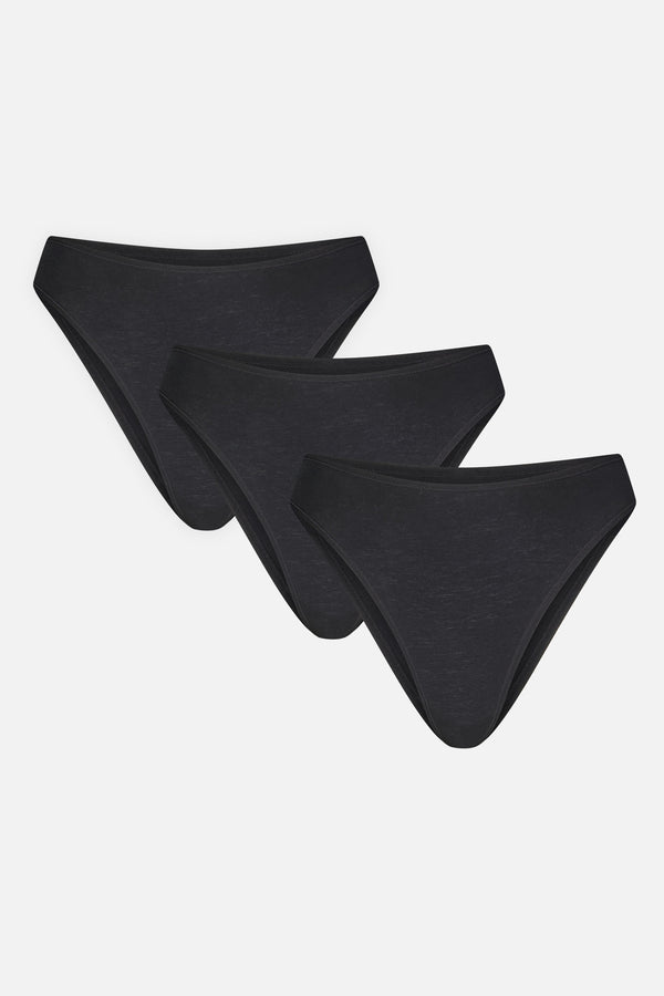 Whipped Henley in Black