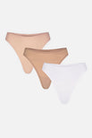 Thumbnail image #1 of Cloud Cotton Thong in Honey (Pack)