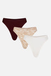 Thumbnail image #1 of Cloud Cotton Thong in Safari (Pack)