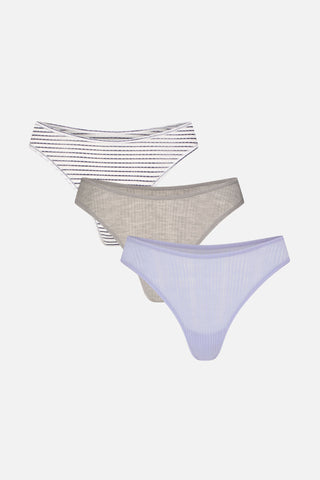 Detail view of Whipped Dipped Thong in Drift (Pack) for sizer