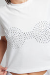 Thumbnail image #5 of Uniform Baby Tee in White: Bling Edition