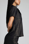 Thumbnail image #3 of Disco Short Sleeve Top in Black [Santana XS]