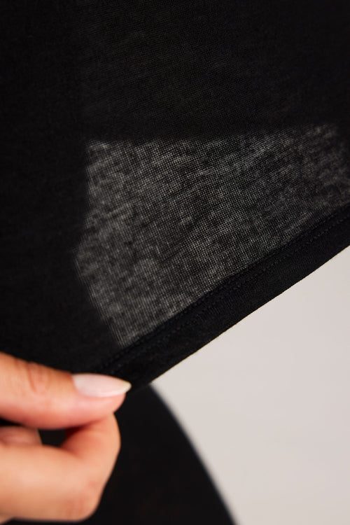 Fino Boyfriend Tee in Black
