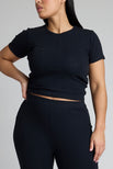 Thumbnail image #5 of Pointelle Baby Tee in Black [Neti L]