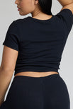 Thumbnail image #7 of Pointelle Baby Tee in Black [Neti L]