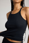 Thumbnail image #1 of Pointelle Tank in Black [Santana XS]