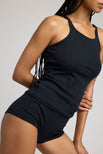 Thumbnail image #3 of Pointelle Tank in Black [Santana XS]