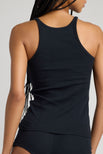 Thumbnail image #4 of Pointelle Tank in Black [Santana XS]