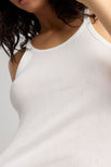 Thumbnail image #5 of Pointelle Tank in White [Thessica S]