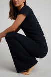 Thumbnail image #7 of Pointelle Flare Pant in Black [Ksenia XS]