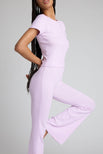 Thumbnail image #3 of Pointelle Flare Pant in Lilac [Santana XS]