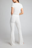 Thumbnail image #5 of Pointelle Flare Pant in White [Ksenia XS]