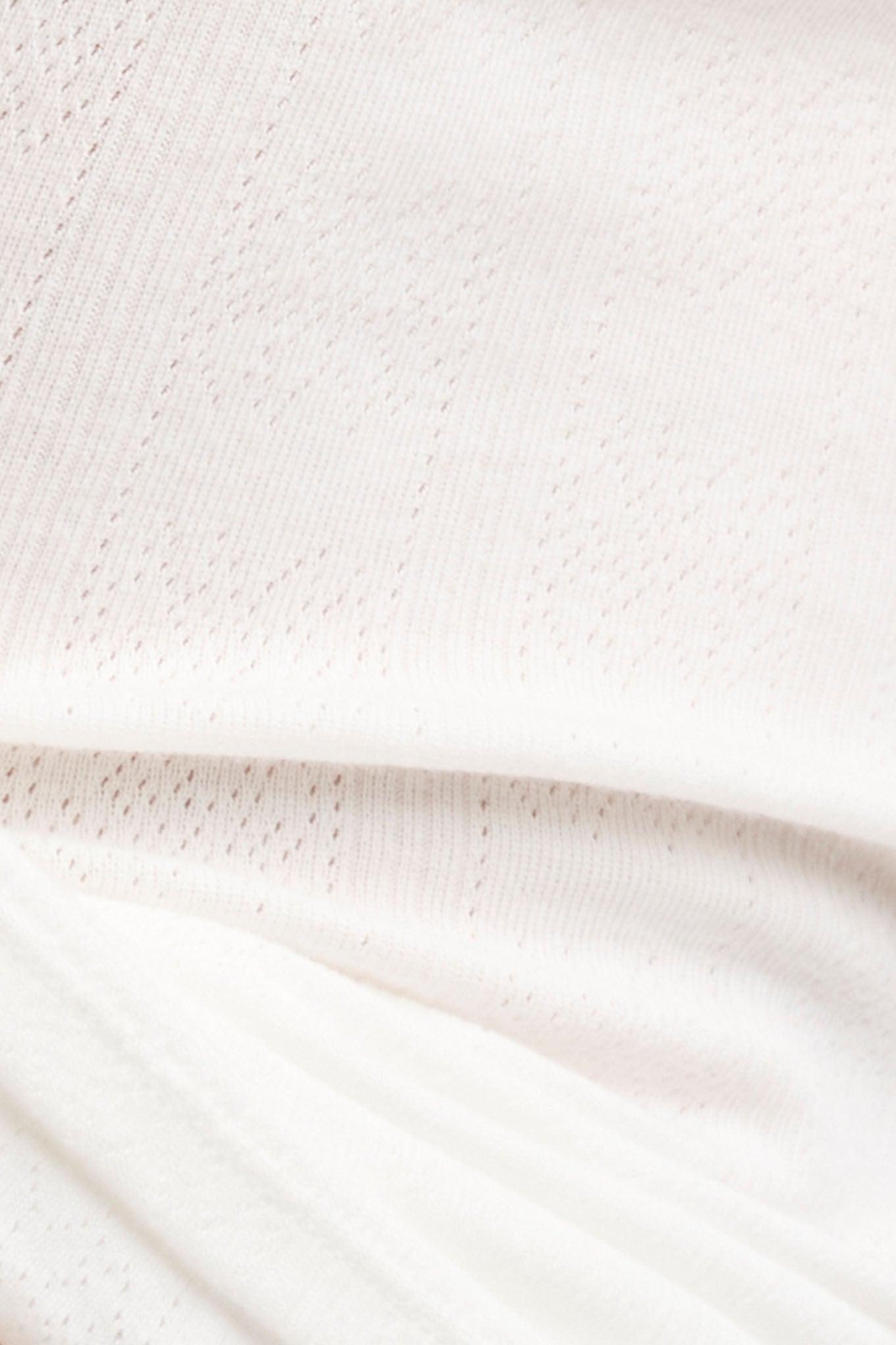 Pointelle Flare Pant in White