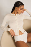 Thumbnail image #5 of Silk Cashmere Cardi in Cream