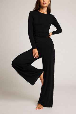 Detail view of Slink Pant in Black for sizer
