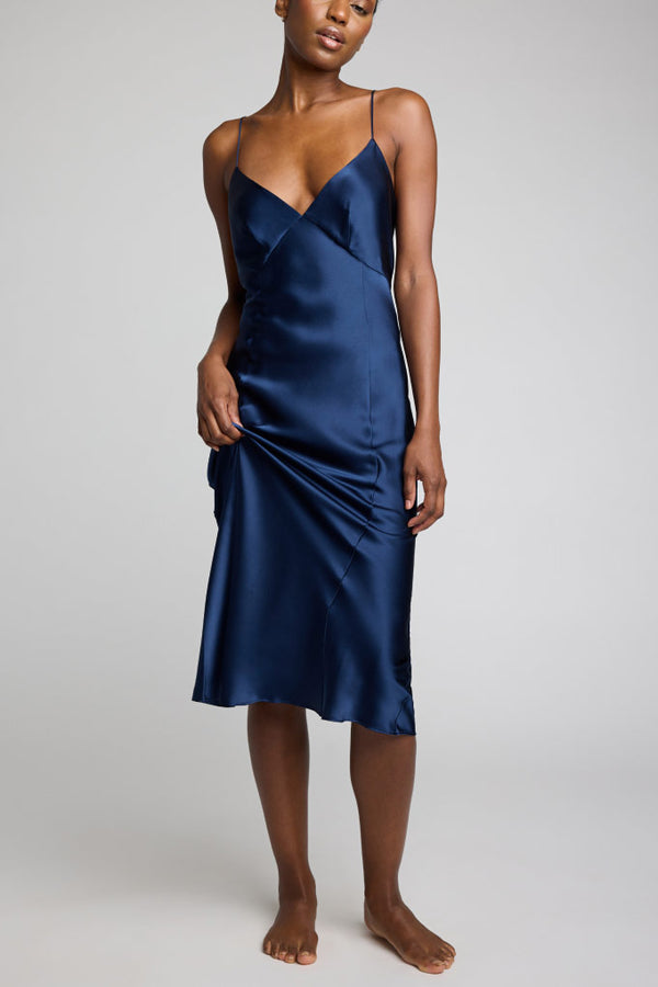 Eclipse Washable Silk Cami in Navy