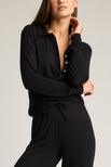 Thumbnail image #1 of Fino Featherweight Cashmere Polo in Black