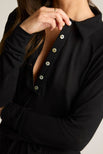 Thumbnail image #2 of Fino Featherweight Cashmere Polo in Black