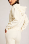 Thumbnail image #5 of Waffle Knit Zip-Up Hoodie in Cream