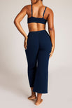 Thumbnail image #3 of Waffle Knit Cropped Track Pant in Navy