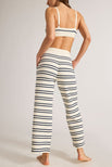 Thumbnail image #3 of Waffle Knit Cropped Track Pant in Sailor