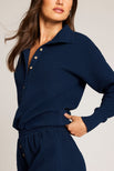 Thumbnail image #2 of Waffle Knit Pullover in Navy