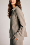 Thumbnail image #2 of Waffle Knit Shirt Jacket in Mink