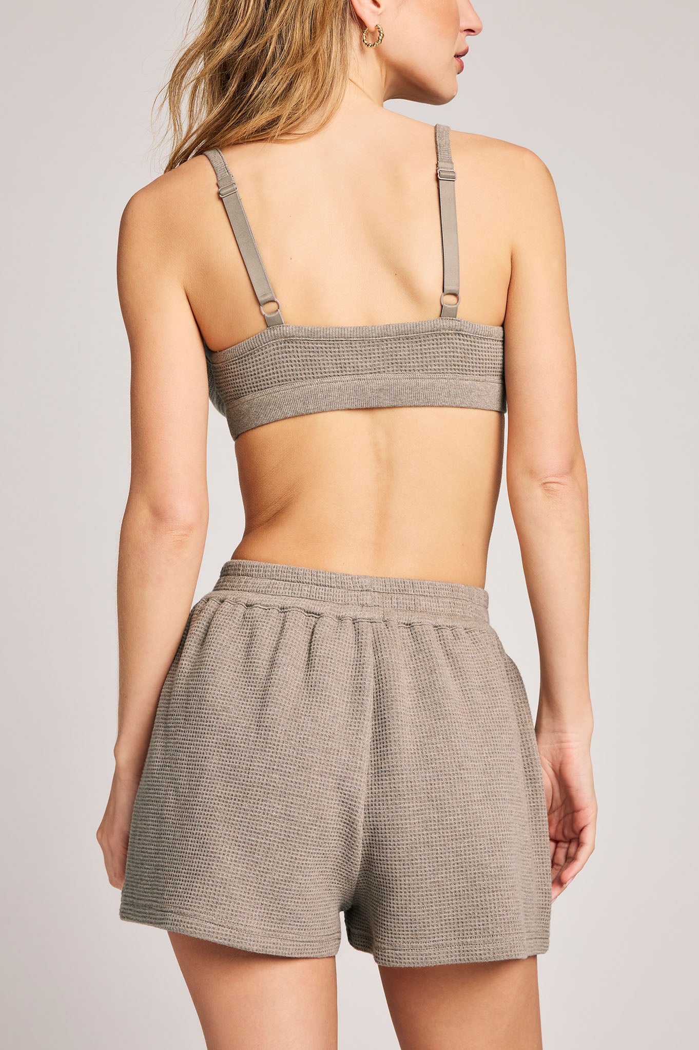 Waffle Knit Short in Mink