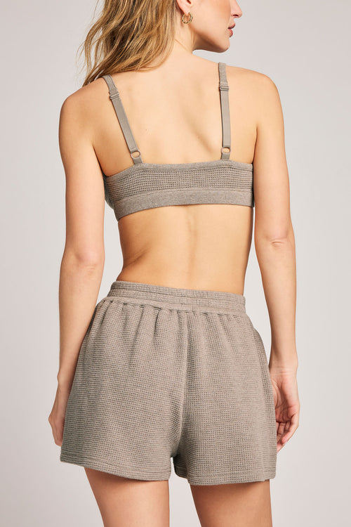 Waffle Knit Short in Mink