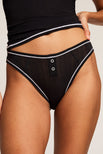 Thumbnail image #1 of Whipped French Cut Brief in Black + White
