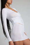 Thumbnail image #2 of Whipped Henley in White [Santana XS]