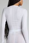 Thumbnail image #3 of Whipped Henley in White [Santana XS]