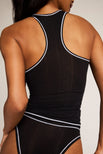 Thumbnail image #5 of Whipped Racerback Tank in Black + White