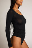 Thumbnail image #2 of Whipped Scoop Neck in Black