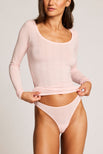 Thumbnail image #1 of Whipped Scoop Neck in Shell
