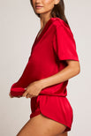 Thumbnail image #2 of Eclipse Washable Silk V-Top in Cerise