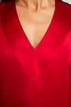 Thumbnail image #3 of Eclipse Washable Silk V-Top in Cerise