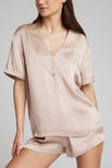 Thumbnail image #1 of Eclipse Washable Silk Deep V-Top in Fizz [Ksenia XS]