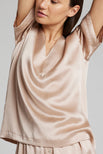 Thumbnail image #2 of Eclipse Washable Silk Deep V-Top in Fizz [Ksenia XS]