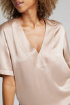 Thumbnail image #5 of Eclipse Washable Silk Deep V-Top in Fizz [Morgan M]