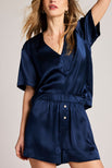 Thumbnail image #5 of Eclipse Washable Silk V-Top in Navy
