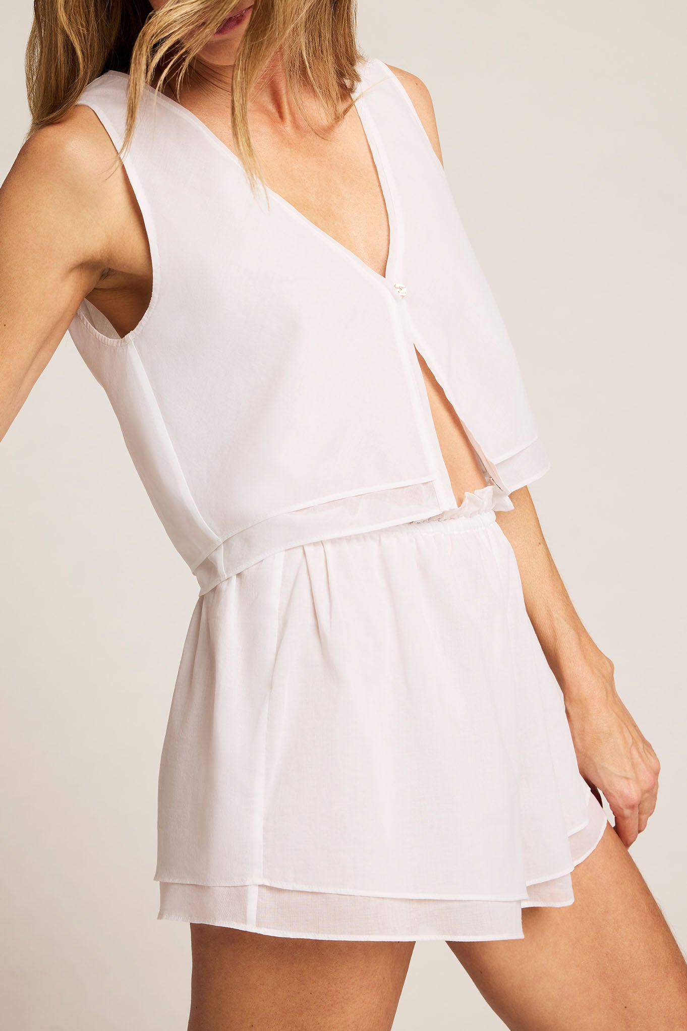 Island Short in White front