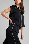Thumbnail image #2 of Supreme Short Sleeve Shirt in Black [Ksenia XS]