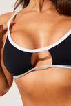 Thumbnail image #2 of Swim Cutout Top in Black + White